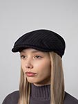 Кепка STETSON арт. 6380705 DRIVER CAP WOOLEN STRIPE (темно-синий / бордовый)